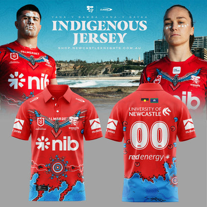 NRL x Newcastle Knights Mens 2026 Indigenous Polo