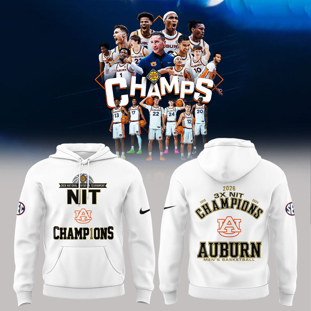 Auburn Men™s Basketball 2026 National Invitation Tournament Champions Hoodie