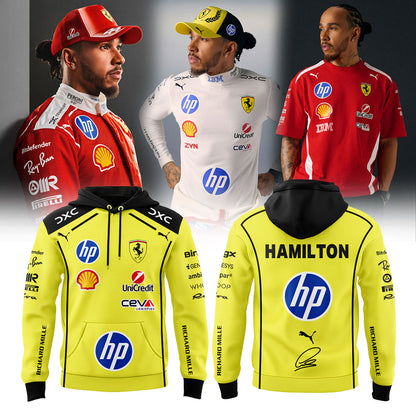Hamilton Scuderia Ferrari Limited Edition Hoodie Yellow