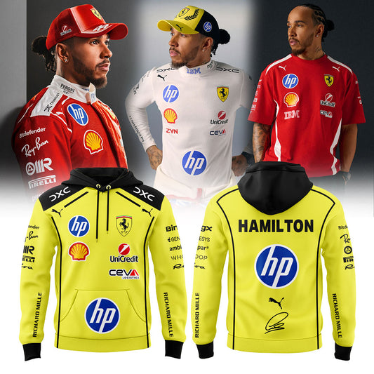 Hamilton Scuderia Ferrari Limited Edition Hoodie Yellow