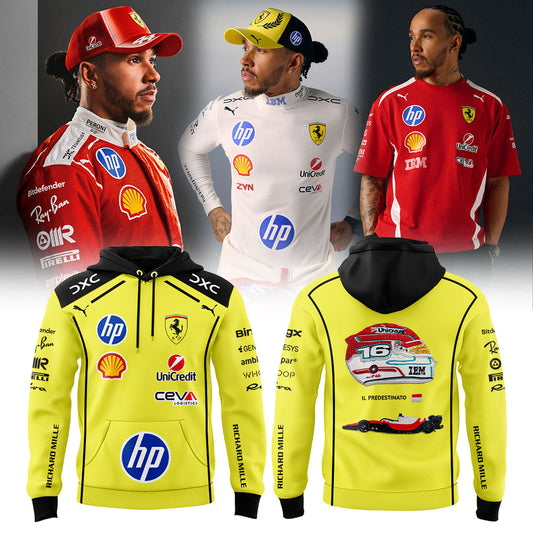 Hamilton Scuderia Ferrari Limited Edition Hoodie Yellow