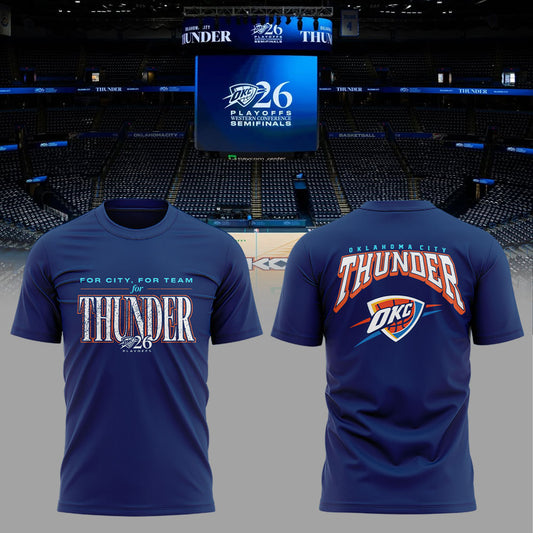 Oklahoma City Thunder 2026 NBA Playoffs T-Shirt - Round 2