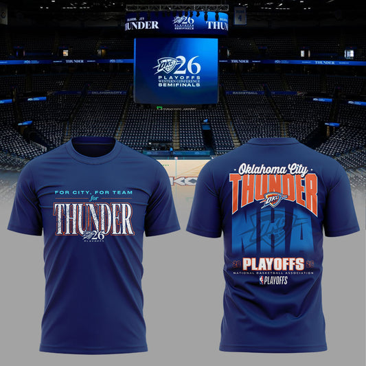 Oklahoma City Thunder 2026 NBA Playoffs T-Shirt - Round 2