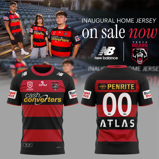 Perth Bears 2027 Home Shirt Custom Number