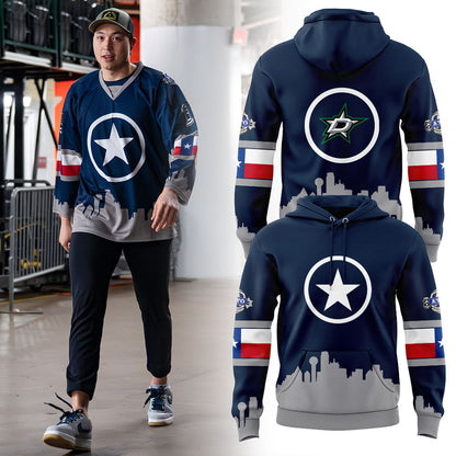Dallas Stars outfit Police Hoodie 2026
