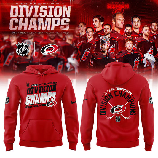 C Hurricanes 2026 Metropolitan Division Champions Hoodie