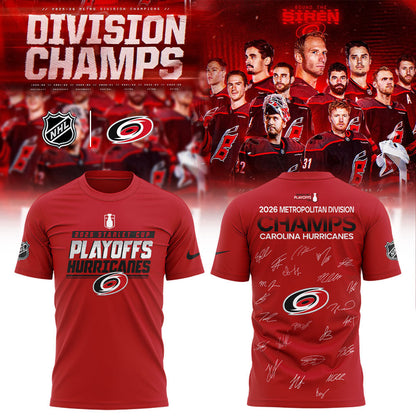 C Hurricanes 2026 Metropolitan Division Champions Shirt