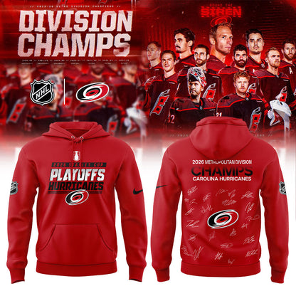 C Hurricanes 2026 Metropolitan Division Champions Hoodie