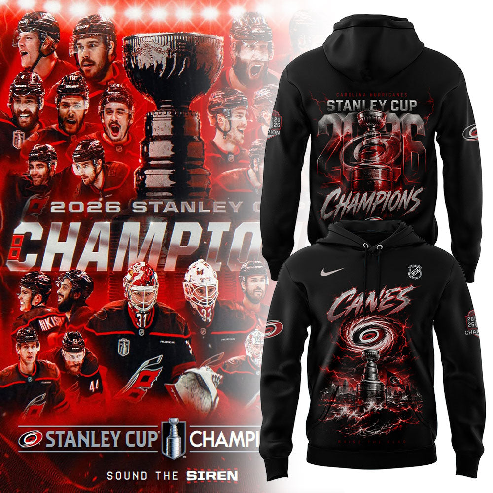 C Hurricanes 2026 Stanley Cup Champions Hoodie V2