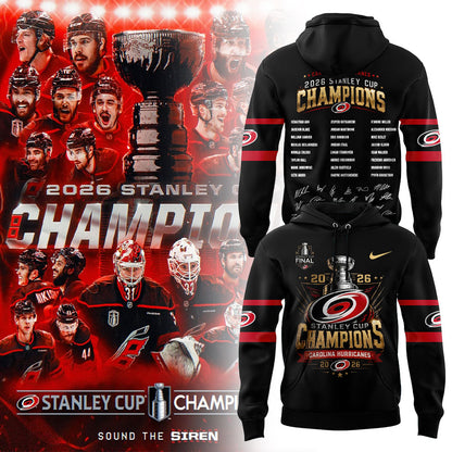 C Hurricanes 2026 Stanley Cup Champions Hoodie V3