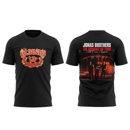 Jonas Brothers The Burning Up Tour All Over Again 2026 T-Shirt