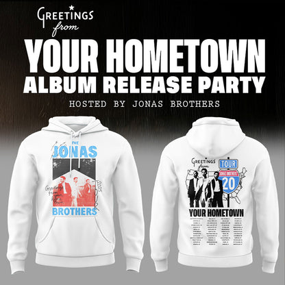Limited Edition Greeting’s From Your Hometown Jonas Brothers Tour Hoodie