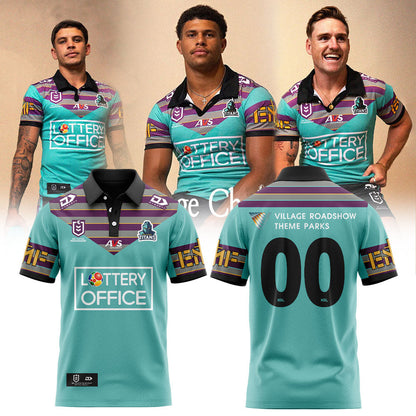 Gold Coast Titans 2026 Chargers Heritage Polo Custom Number