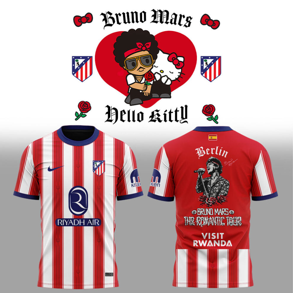 Bruno Mars Bruno Mars The Romantic Tour 2026 in Spain — Madrid Shirt
