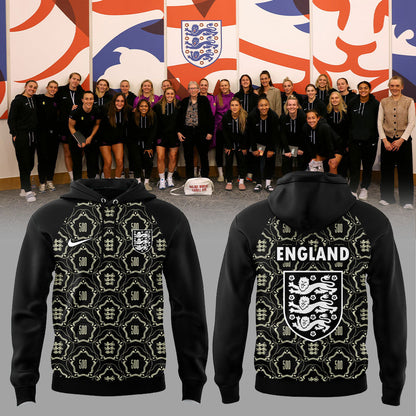 Special Pre-Match Shirts For The England Women’s National Team To Commemorate Their 500th Game 2026-2027 500th Hoodie Black