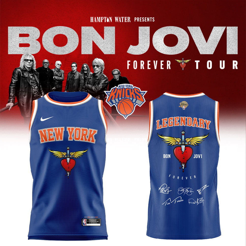 Bon Jovi Forever Tour 2026 x Madison Square Garden x New York Knicks Jersey