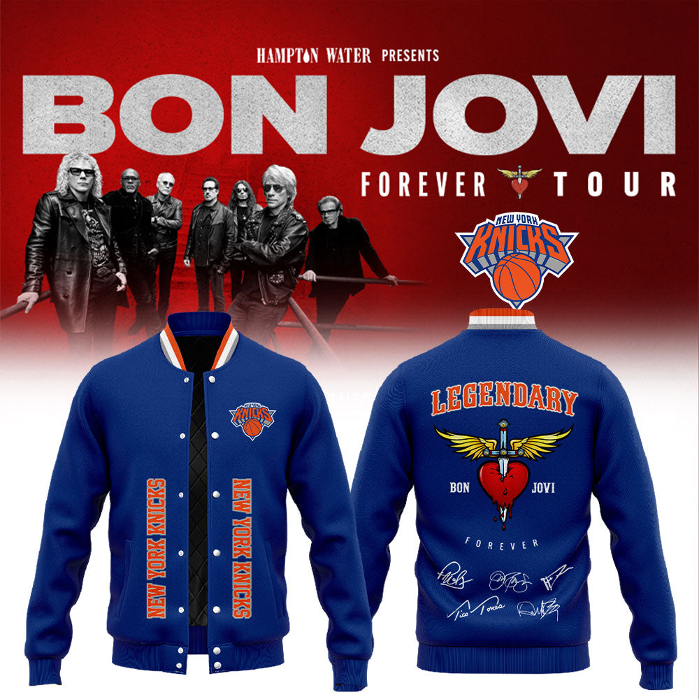 Bon Jovi Forever Tour 2026 x Madison Square Garden x New York Knicks Jacket