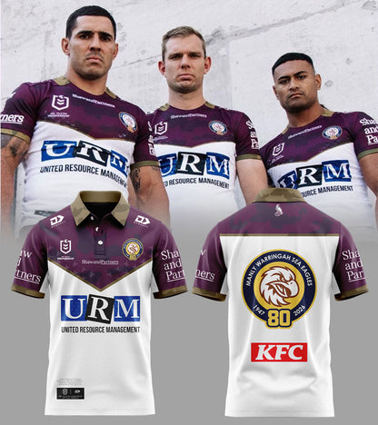 Manly Warringah Sea Eagles ANZAC Round Jersey 2026 Polo