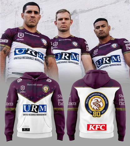 Manly Warringah Sea Eagles ANZAC Round Jersey 2026 Hoodie
