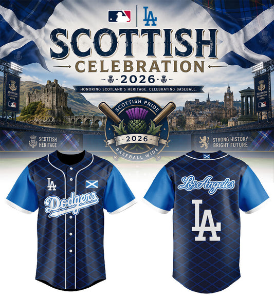 Los Angeles Dodgers Scottish Celebration 2026 Jersey