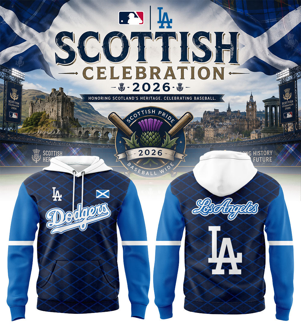 Los Angeles Dodgers Scottish Celebration 2026 Hoodie