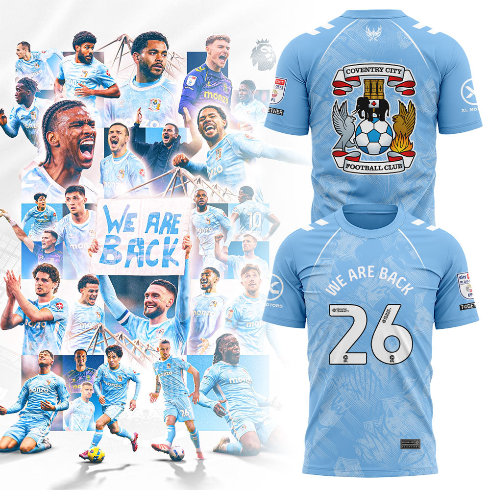 Coventry City WE ARE PREMIER LEAGUE Limited Edition Shirt Blue V2