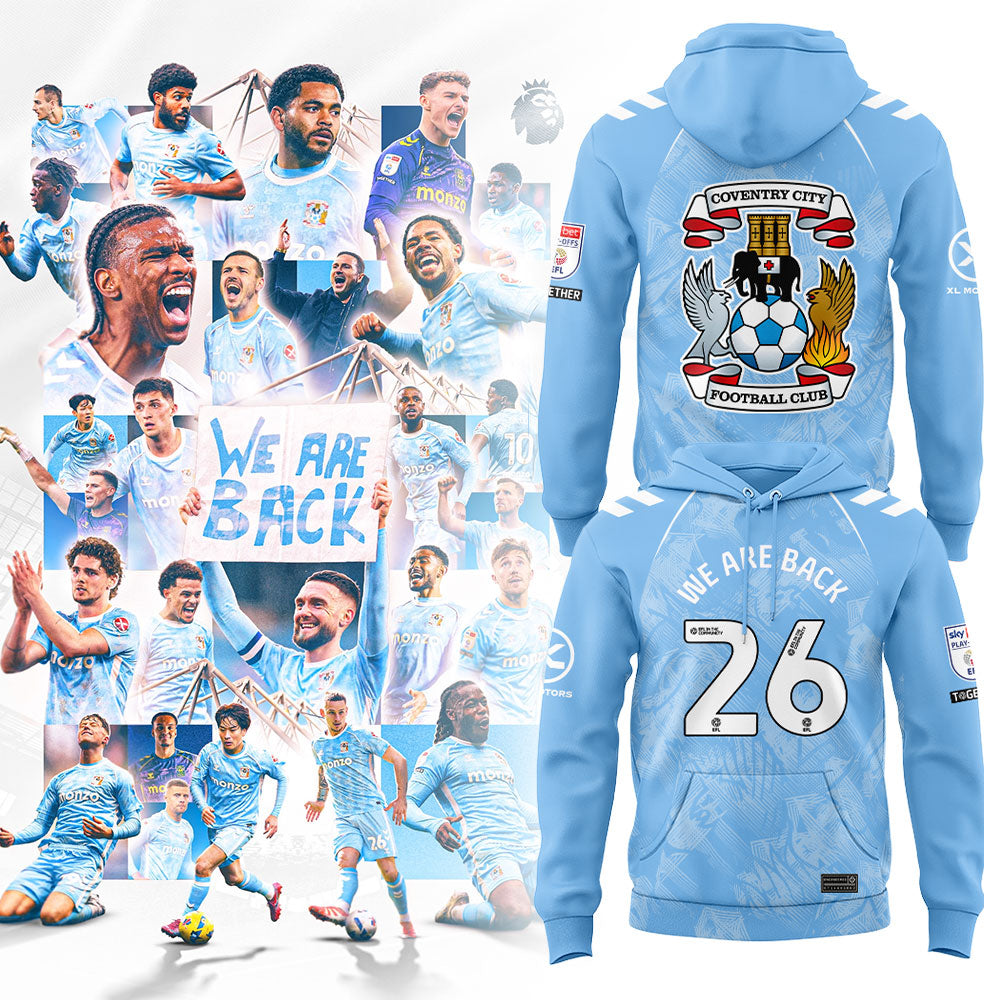 Coventry City WE ARE PREMIER LEAGUE Limited Edition Hoodie Blue