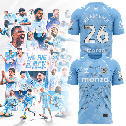 Coventry City WE ARE PREMIER LEAGUE Limited Edition Shirt Blue Signature