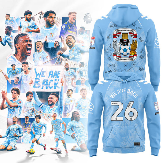 Coventry City WE ARE PREMIER LEAGUE Limited Edition Hoodie Blue Signature