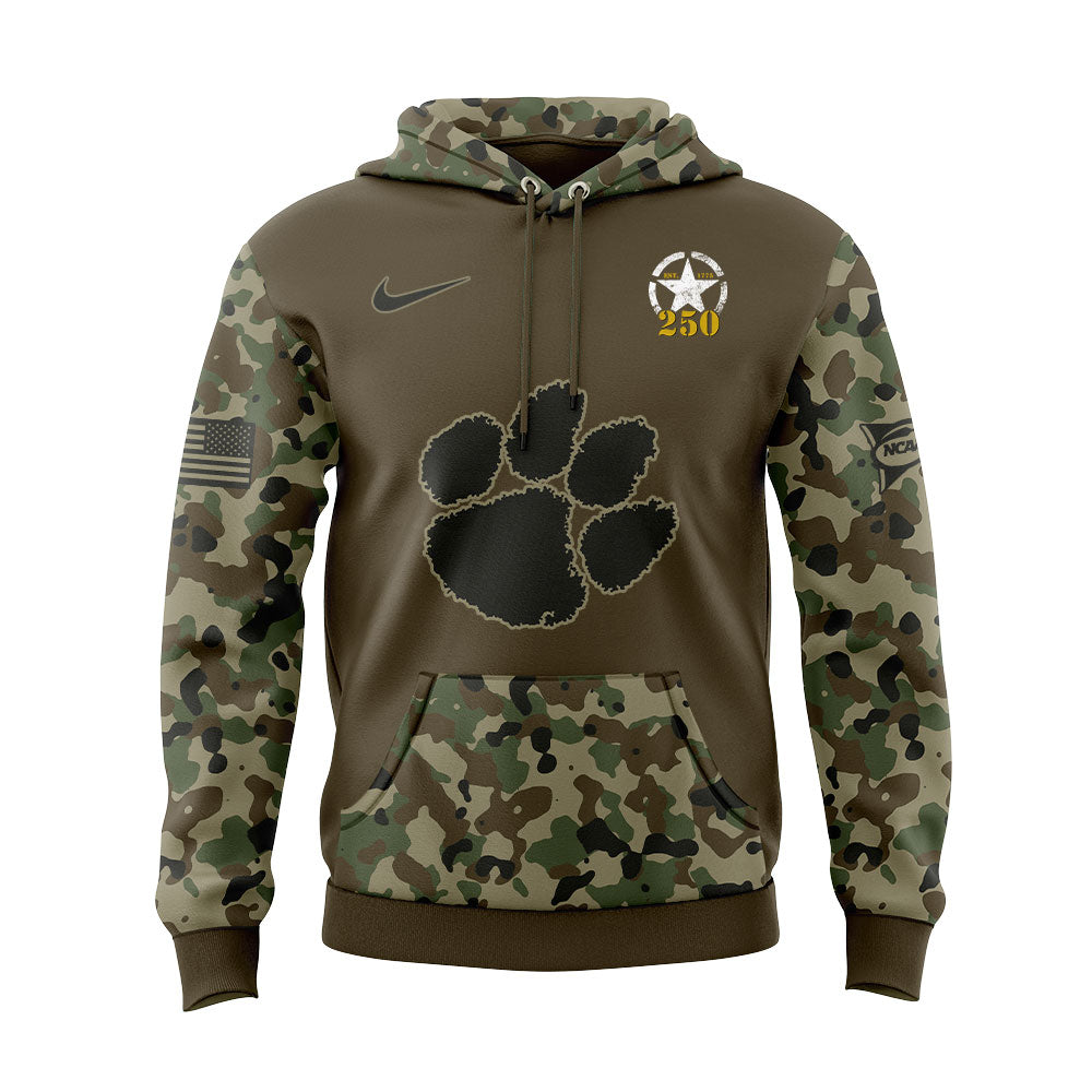 Limited Edition Clemson U.S. Army 250th Celebration Hoodie
