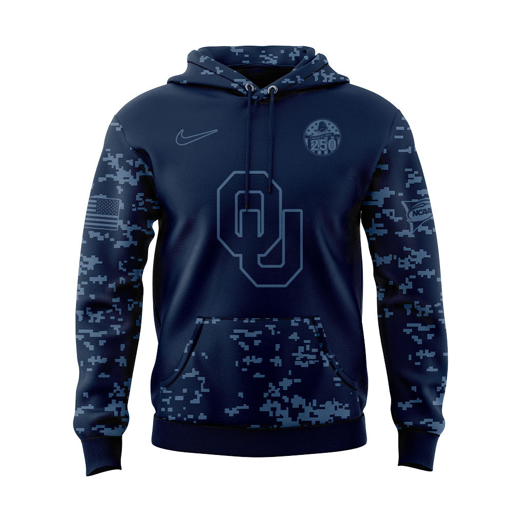 Limited Edition Oklahoma Football Navy 250th Celebration Hoodie