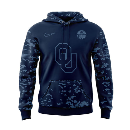 Limited Edition Oklahoma Football Navy 250th Celebration Hoodie