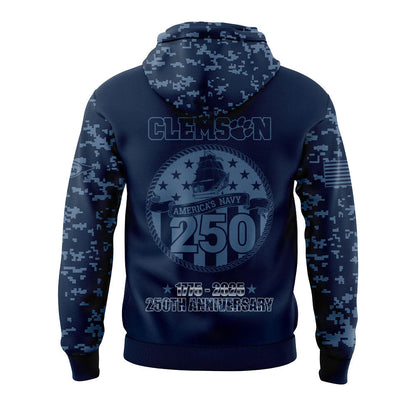 Limited Edition C Football Navy 250th Celebration Hoodie