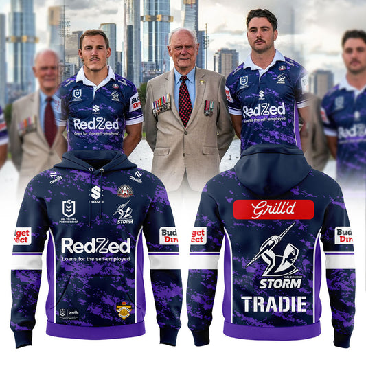 Melbourne Storm ANZAC Round 2026 Hoodie