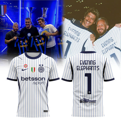 Evening Elephants THANK YOU FOR HAVING US Inter Milan Shirt