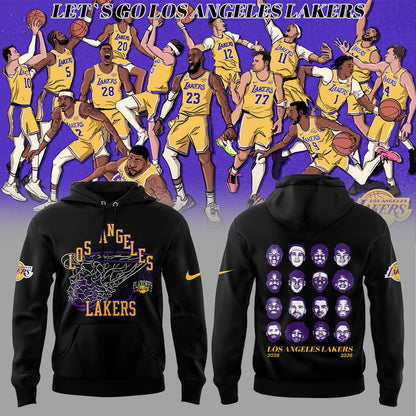 LA Lakers It’s go time. Playoff details Hoodie Black