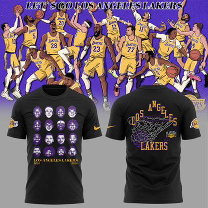 LA Lakers It’s go time. Playoff details Shirt Black V2