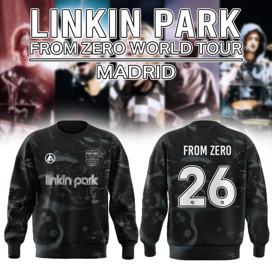 Linkin Park Official From Zero World Tour Madrid – the limited edition LPPL Football Sweatshirt