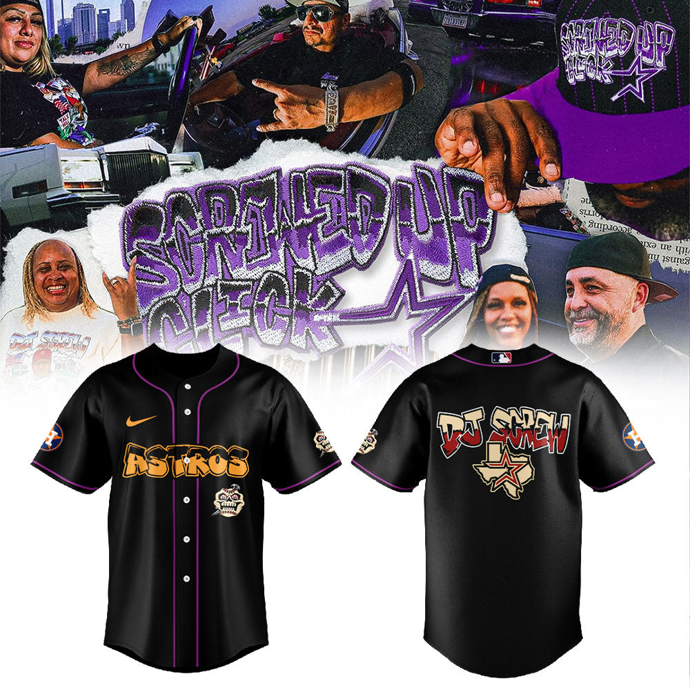 Official Houston Astros x DJ Screw Collection Black Jersey