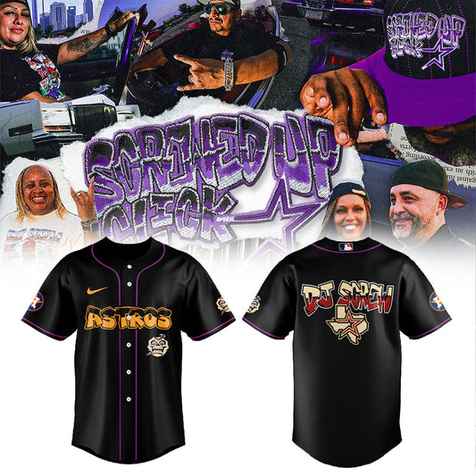 Official Houston Astros x DJ Screw Collection Black Jersey