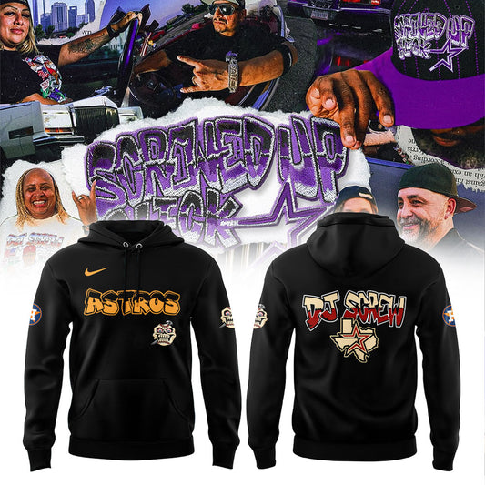 Official Houston Astros x DJ Screw Collection Black V2 Hoodie