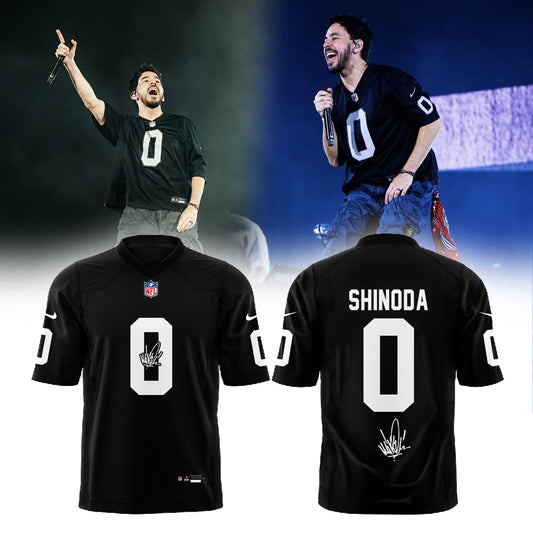 Linkin Park brought their From Zero World Tour to Festivalpark in Werchter, Belgium x Mike Shinoda Football Jersey