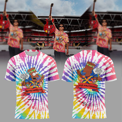 Bruno Mars performs at Wembley Stadium, London. Shirt