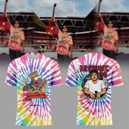 Bruno Mars performs at Wembley Stadium, London. Shirt