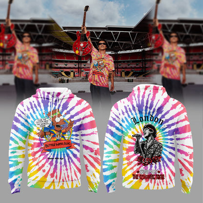 Bruno Mars performs at Wembley Stadium, London. Hoodie