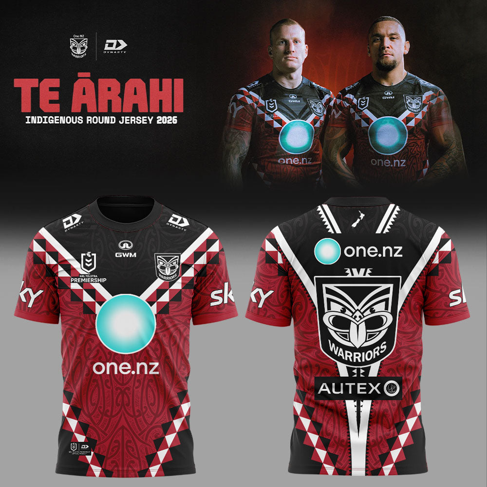 New Zealand Warriors indigenous Round Jersey 2026 – Te Ārahi Shirt