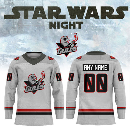 San Diego Gulls STAR WARS NIGHT 2026 Combo Hockey Jersey Custom Name, Number