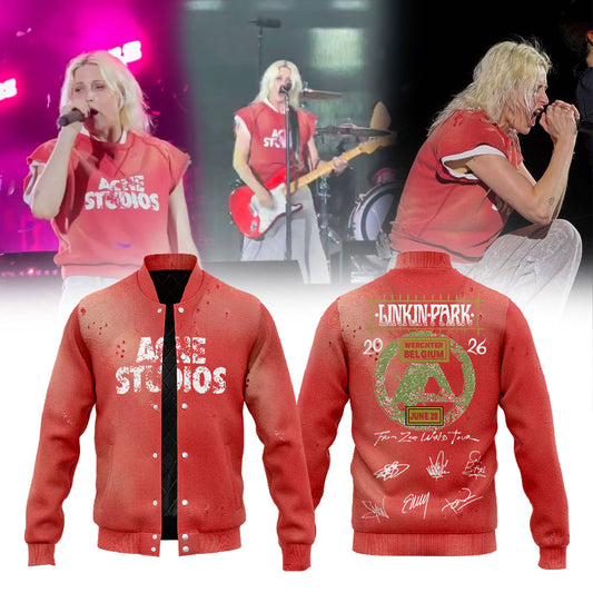 Linkin Park brought their From Zero World Tour to Festivalpark in Werchter, Belgium. Jacket