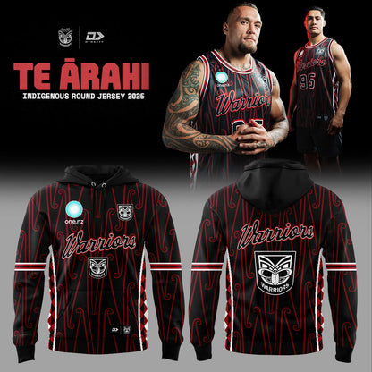 New Zealand Warriors Indigenous Round 2026 – Te Ārahi Hoodie