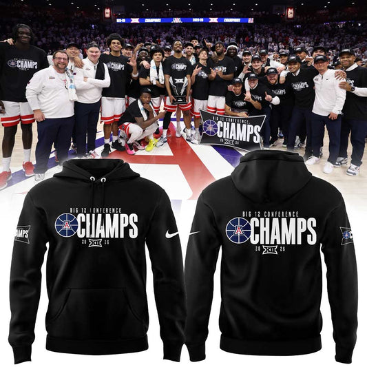Arizona Wildcats Men™s Basketball 2026 Big 12 Conference Regular Season Champions Hoodie